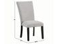 Artemis Side Chair, Gray Chenille