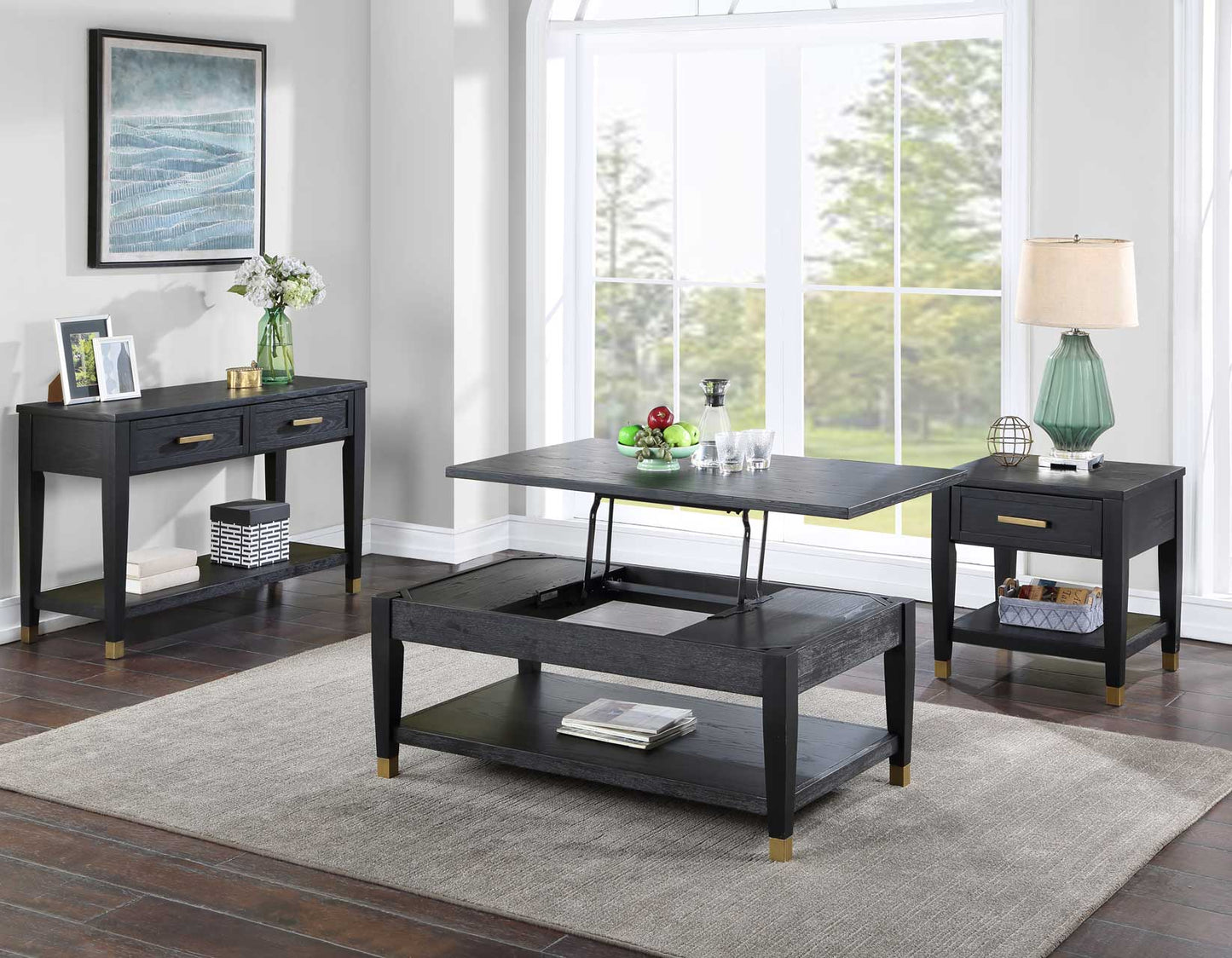 Yves

Lift-Top Cocktail Table
End Table
Sofa Table
TV Stand