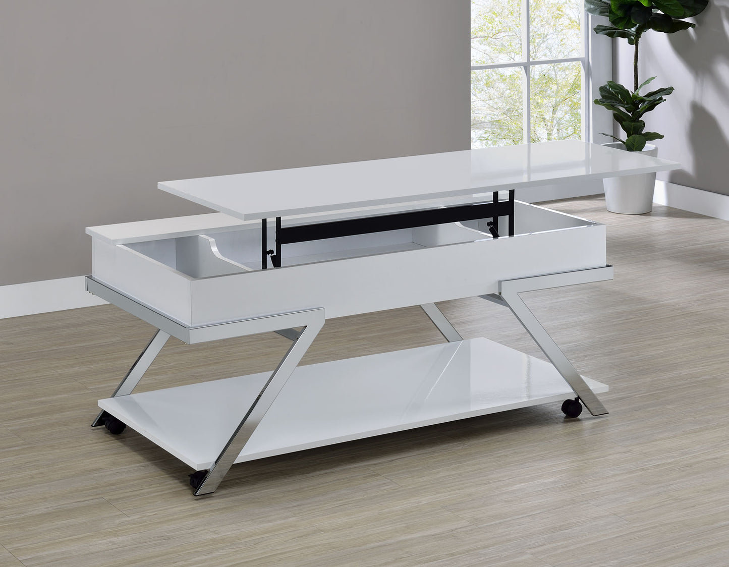 Zena

Lift-Top Cocktail Table, Castered
End Table
TV Stand