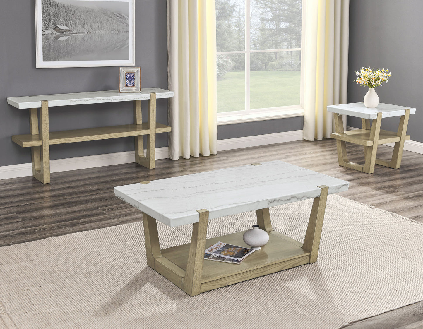 Perth Marble

Cocktail Table, Castered
End Table
Sofa Table