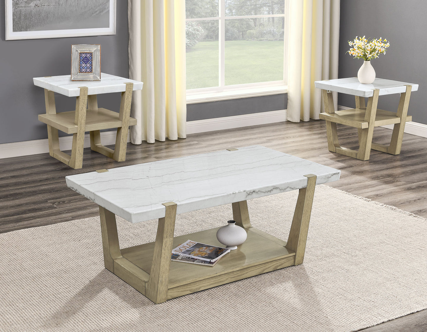 Perth Marble

Cocktail Table, Castered
End Table
Sofa Table