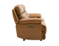 Gatlin Leather Dual-Power 3-Piece Reclining Console Loveseat