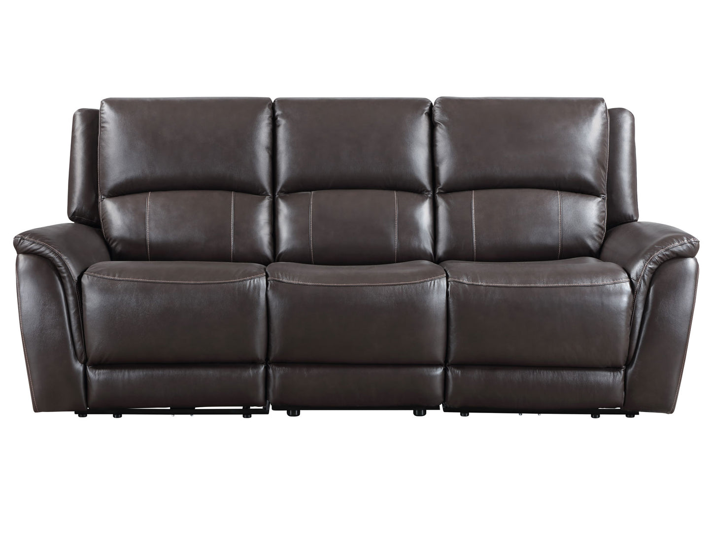 Alexandria Leather Power Reclining, Chocolate

91″ Sofa
80″ Loveseat Console
Recliner