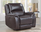 Alexandria Leather Power Reclining, Chocolate

91″ Sofa
80″ Loveseat Console
Recliner