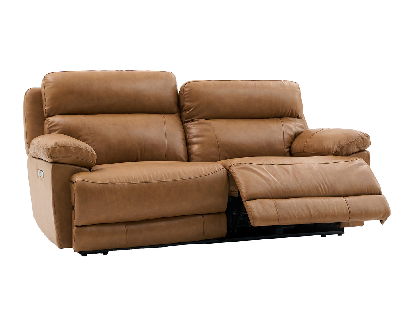 Gatlin Leather Dual-Power 2-Piece Reclining Loveseat