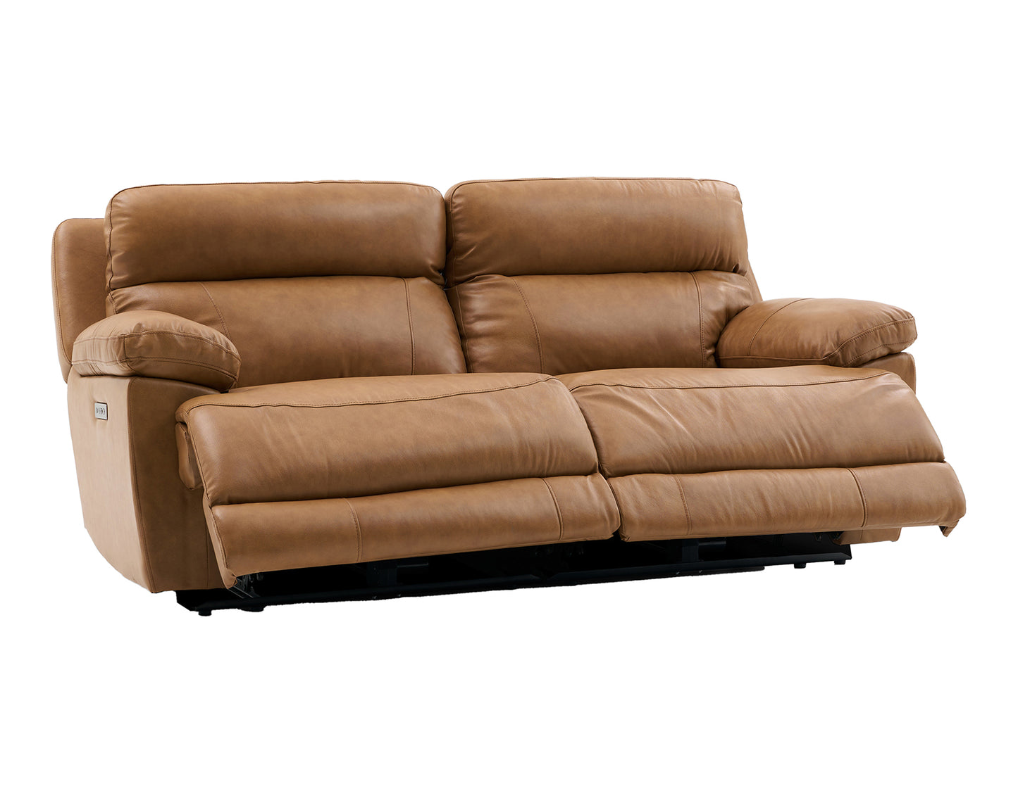 Gatlin Leather Dual-Power 2-Piece Reclining Loveseat
