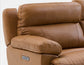 Gatlin Leather Dual-Power 2-Piece Reclining Loveseat