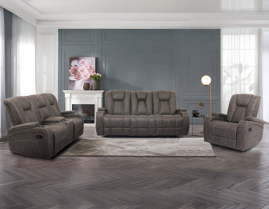 Marlow Manual Reclining, Sand

83″ Sofa
74″ Console Loveseat
Recliner