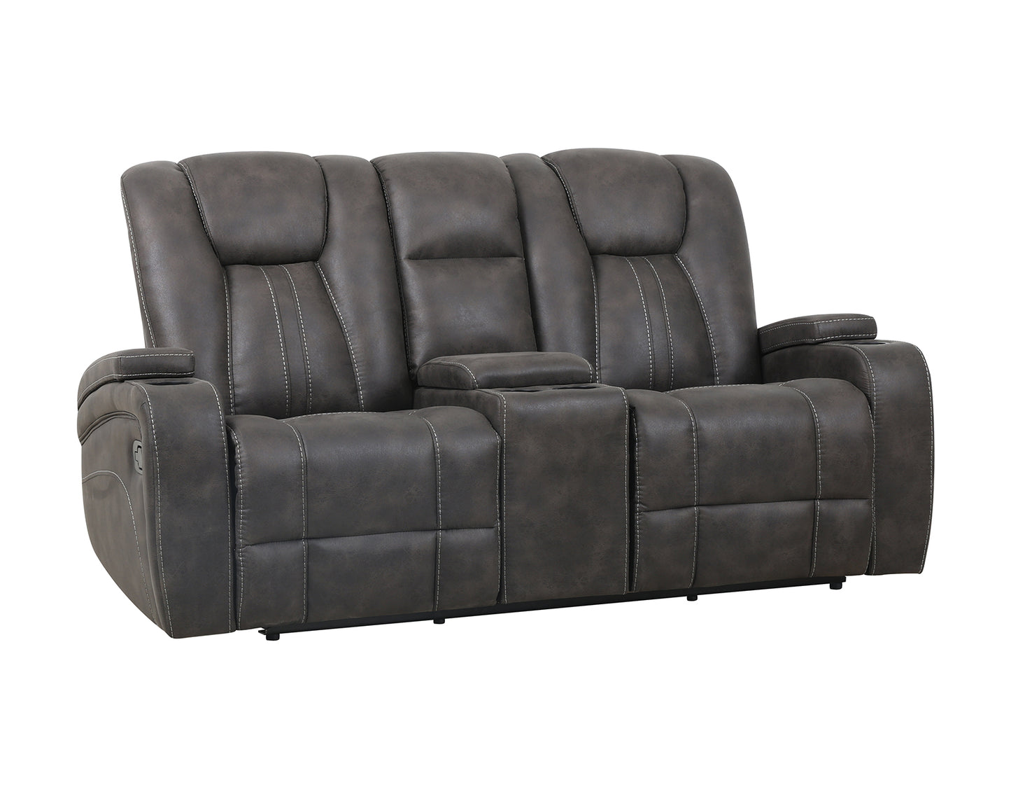 Marlow Manual Reclining, Charcoal

83″ Sofa
74″ Console Loveseat
Recliner