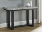 Artemis Sofa Table, Gray Marble Top