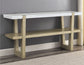 Perth, Sofa Table, White Marble Top