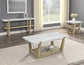 Perth, Sofa Table, White Marble Top