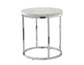 Echo, Chairside End Table, White Marble Top