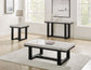 Artemis Cocktail Table, White Marble Top