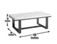Artemis Cocktail Table, White Marble Top