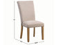 Artemis Side Chair, Beige Chenille