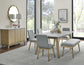 Vida Gray Dining Bench