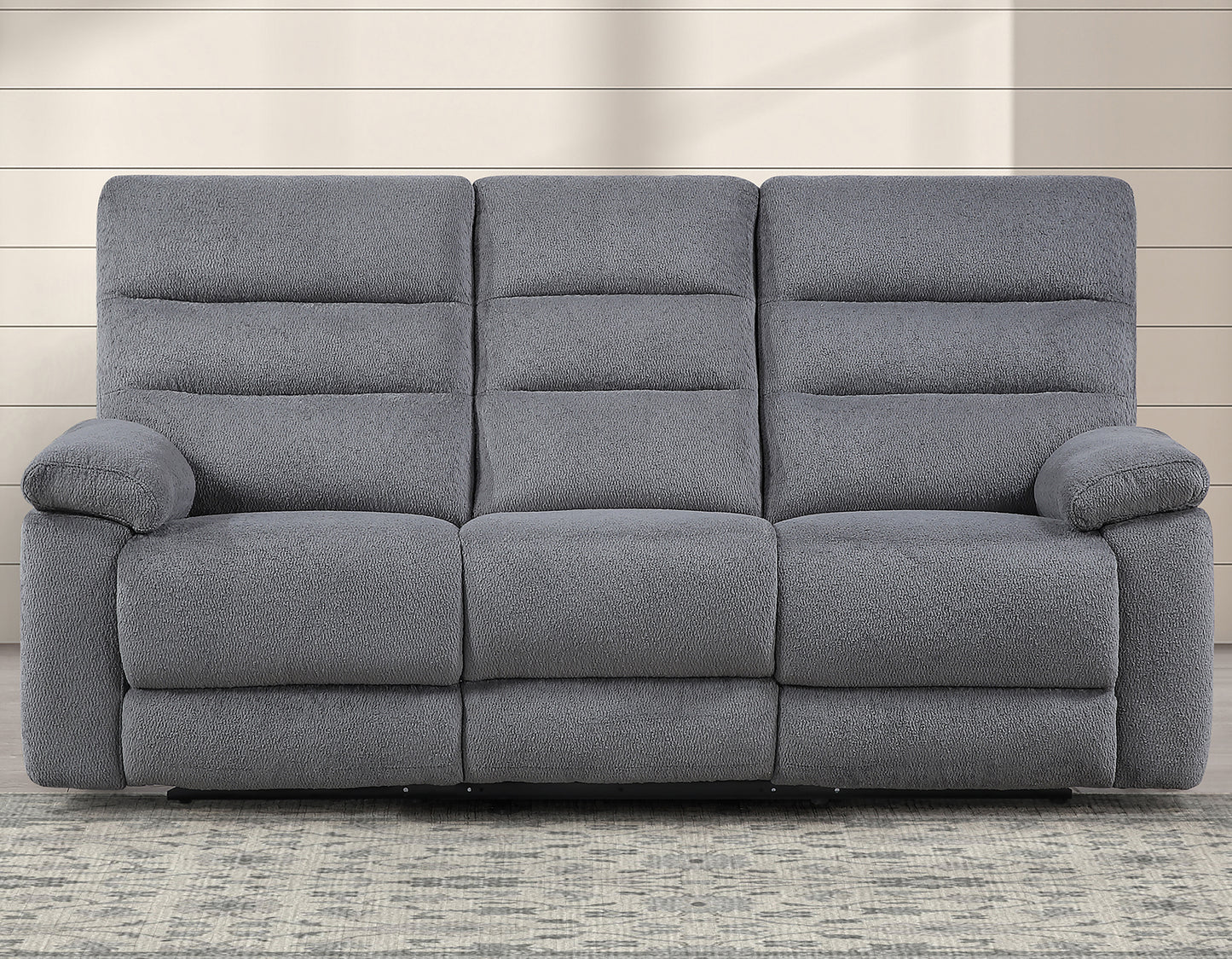Cozy Sofa, Manual Reclining, Gray