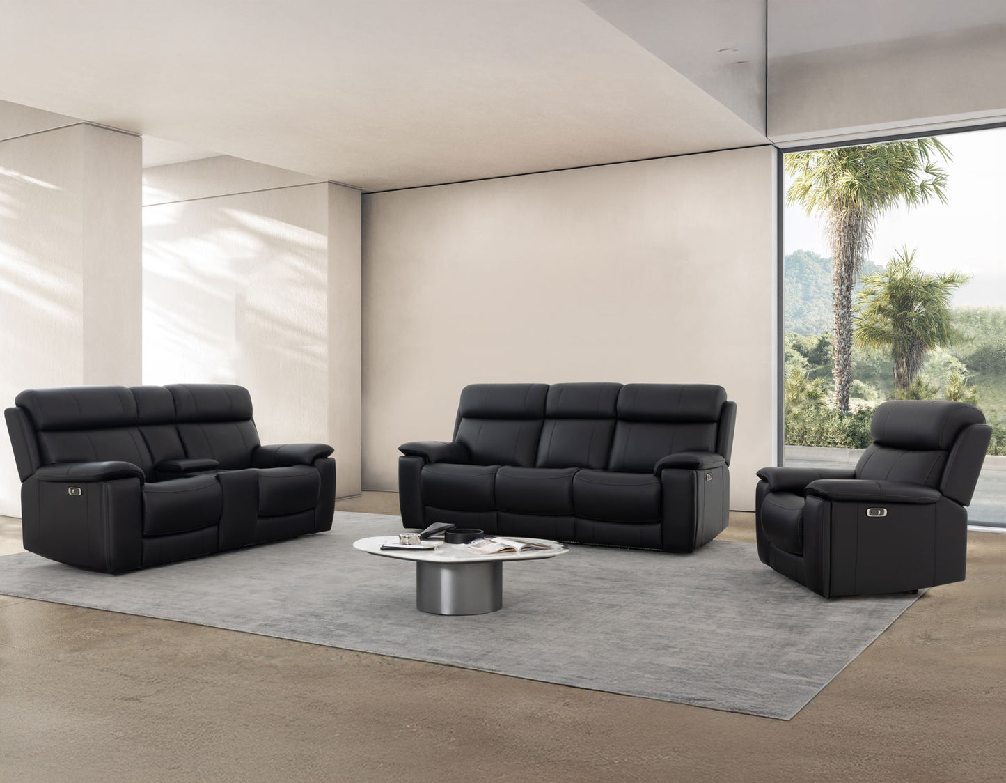 Zenith Power Home Theater Sofa with Built-In Speakers, Lighting and Vibration.