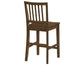Joplin Solid Wood 24″ Farmhouse Counter Stool, Walnut Finish