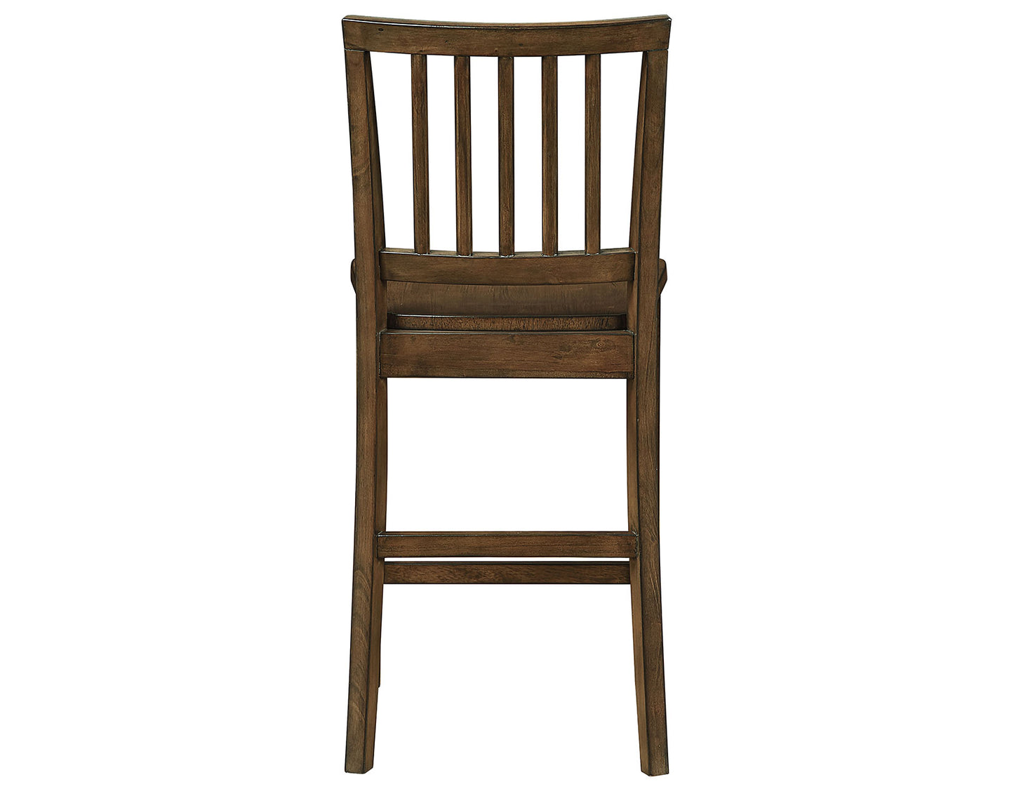 Joplin Solid Wood 24″ Farmhouse Counter Stool, Walnut Finish