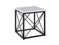 Skyler, End Table, White Marble Top