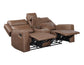 Barron Console Loveseat, Manual Reclining, Brown
