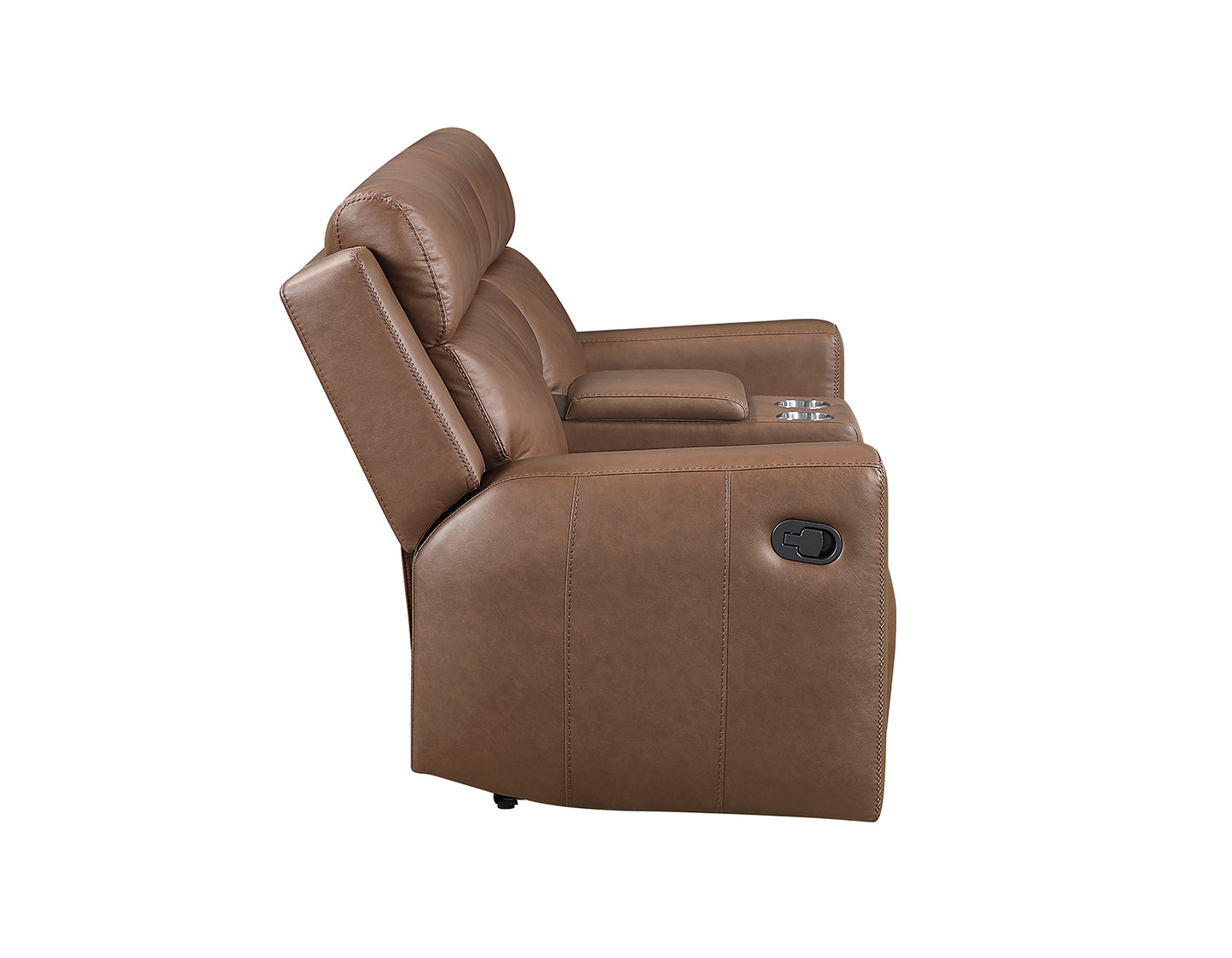 Barron Console Loveseat, Manual Reclining, Brown