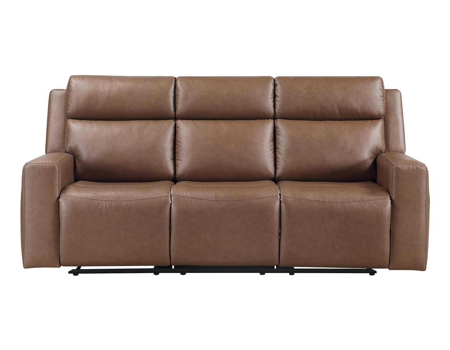 Barron Sofa, Manual Reclining, Brown