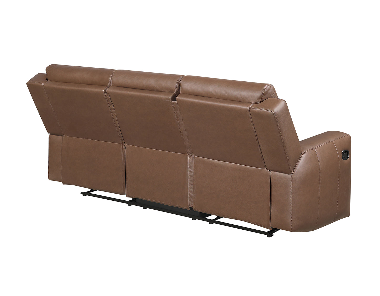 Barron Sofa, Manual Reclining, Brown