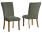 Artemis Side Chair, Green Velvet