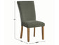 Artemis Side Chair, Green Velvet