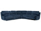 Olsen 6-Piece Sectional, Dual-Power Zero-Gravity Reclining, Indigo