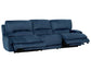 Olsen Sofa, Dual-Power Zero-Gravity Modular Reclining, Indigo