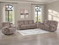 Sydney Console Loveseat, Manual Reclining, Glider, Brown