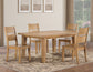 Sommerset 5-Piece 64-96″ Ladder Back Dining Set