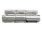 Olsen Sofa, Dual-Power Zero-Gravity Modular Reclining, Silver
