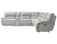 Olsen 6-Piece Sectional, Dual-Power Zero-Gravity Reclining, Silver