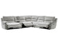 Olsen 6-Piece Sectional, Dual-Power Zero-Gravity Reclining, Silver