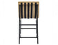 Nicco 30-inch Bar Chair, Sand Vegan Leather Fabric