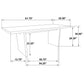 Decker 7-piece 82-inch Rectangular Dining Set Wheat and Walnut