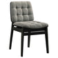 Redbridge Velvet Upholstered Side Chair Grey and Black (Set of 2)