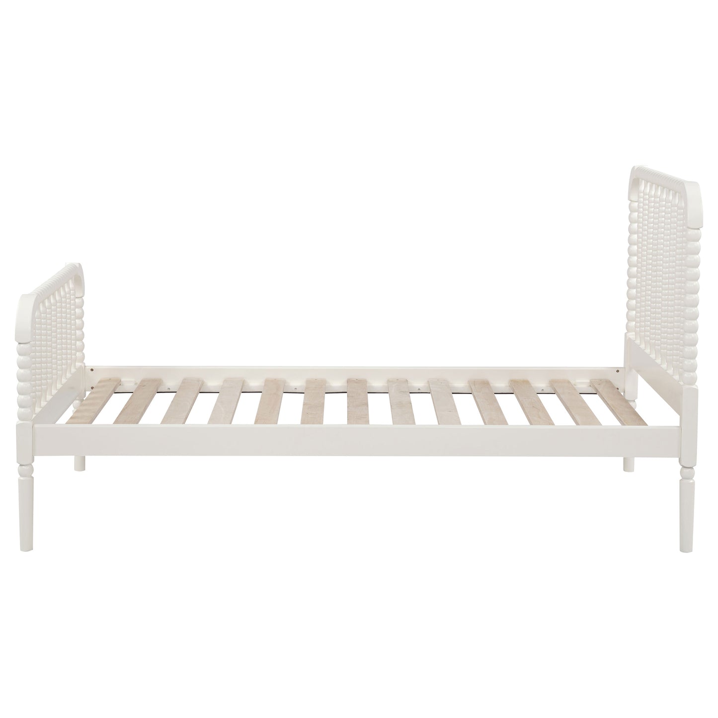 Jones Wood Twin Open Frame Bed White - Discount Furniture Connection