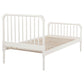 Jones Wood Twin Open Frame Bed White - Discount Furniture Connection