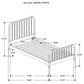 Jones Wood Twin Open Frame Bed White - Discount Furniture Connection