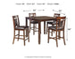 Bennox DRM Counter Table Set (5/CN) - Discount Furniture Connection