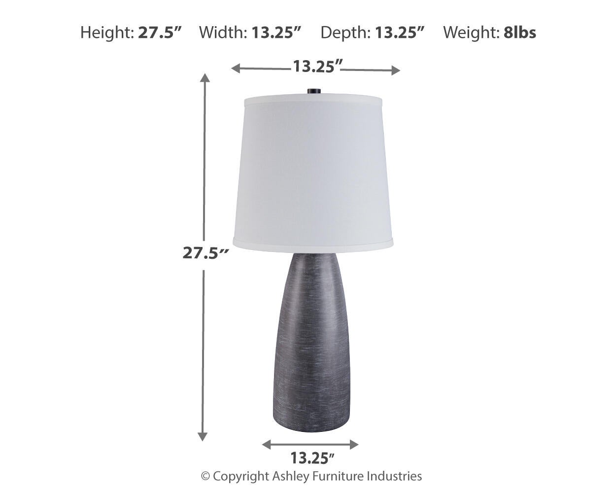 Shavontae Poly Table Lamp (2/CN) - Discount Furniture Connection