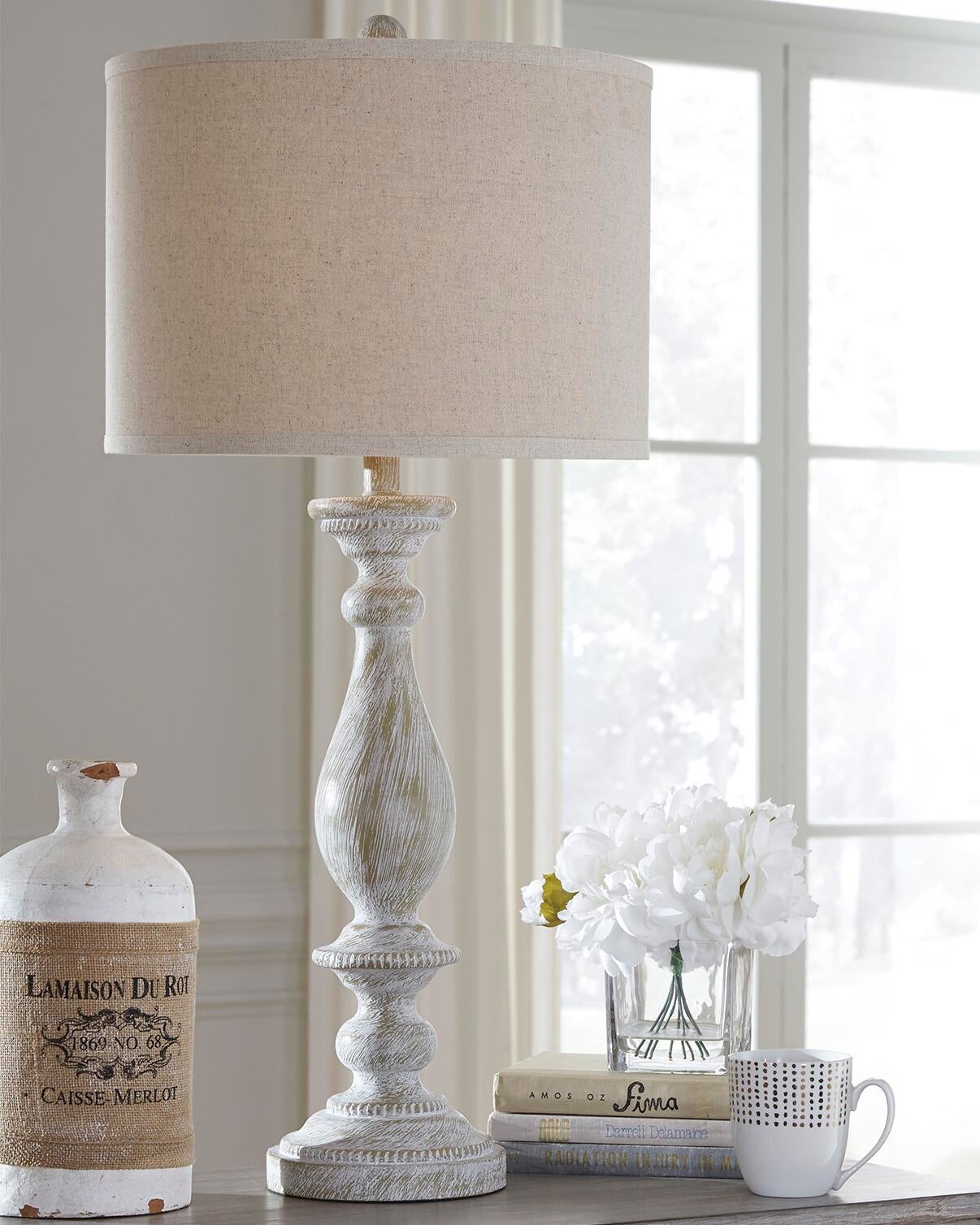 Bernadate Poly Table Lamp (2/CN) - Discount Furniture Connection