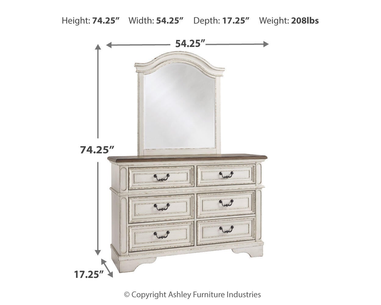 Realyn Dresser and Mirror - Discount Furniture Connection