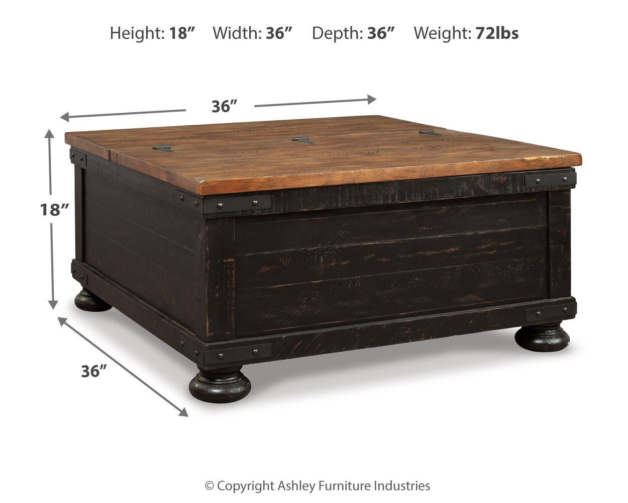 Valebeck Lift Top Cocktail Table - Discount Furniture Connection